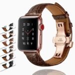 A Premium Alligator Leather Designer Bands exotic Strap 8 7